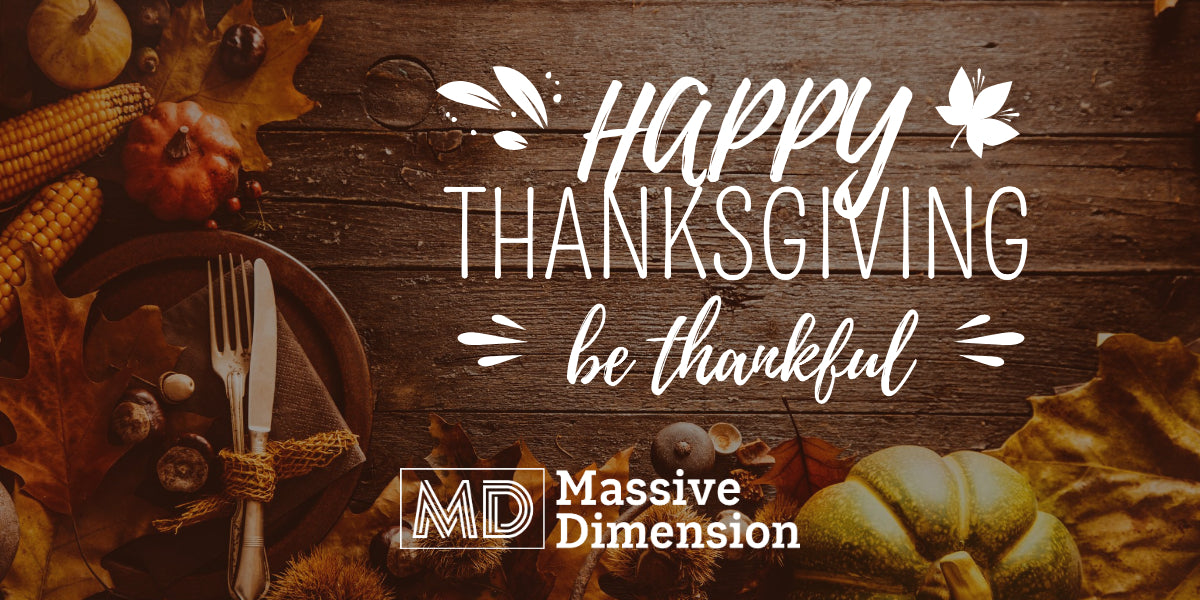 Happy Thanksgiving from Massive Dimension!