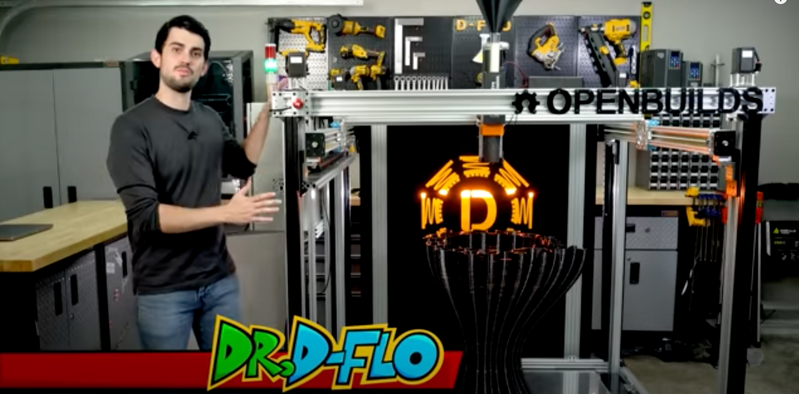 Dr. D-Flo has released the fourth video installment of his multi-part Youtube walkthrough of building a large format 3D printer!