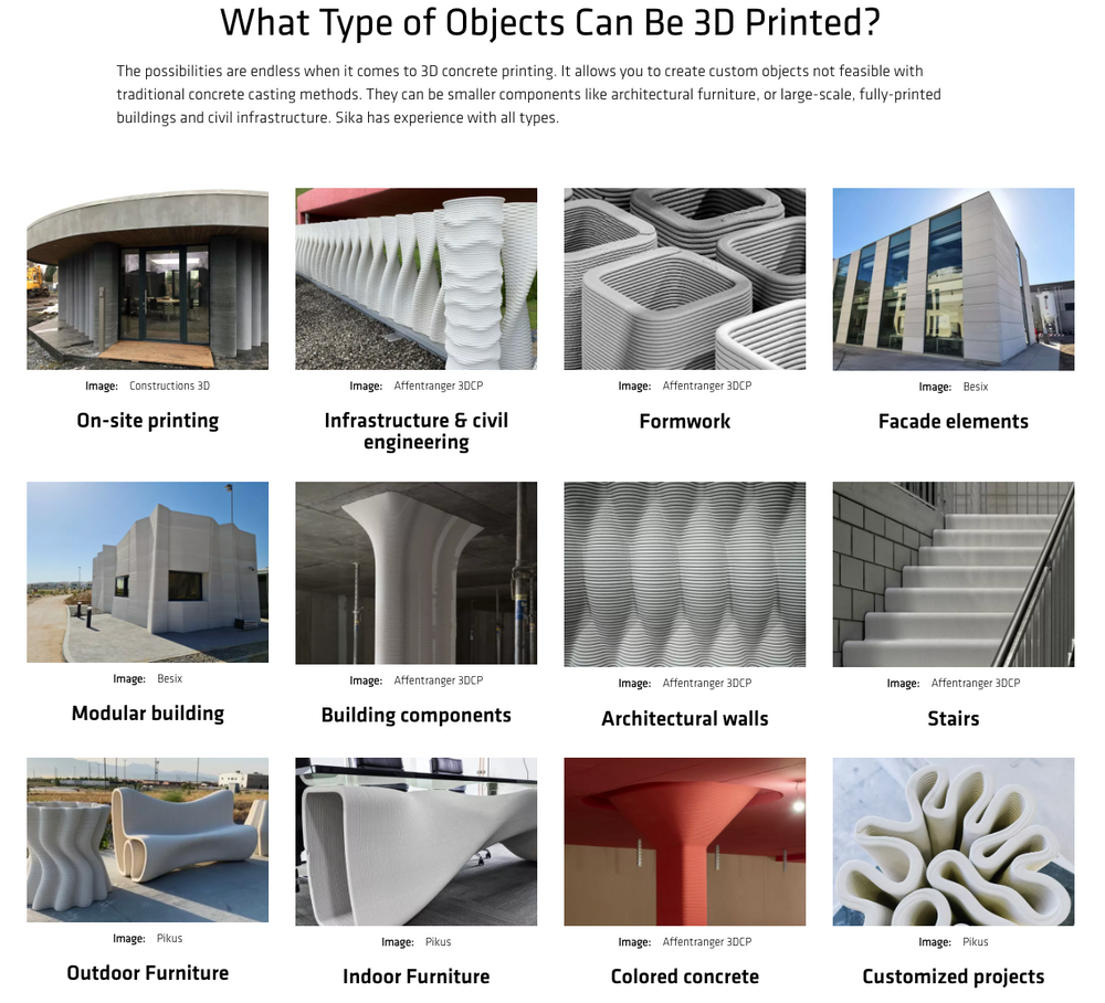Sikacrete®-752 F 3D - Concrete for Additive 3D Printing